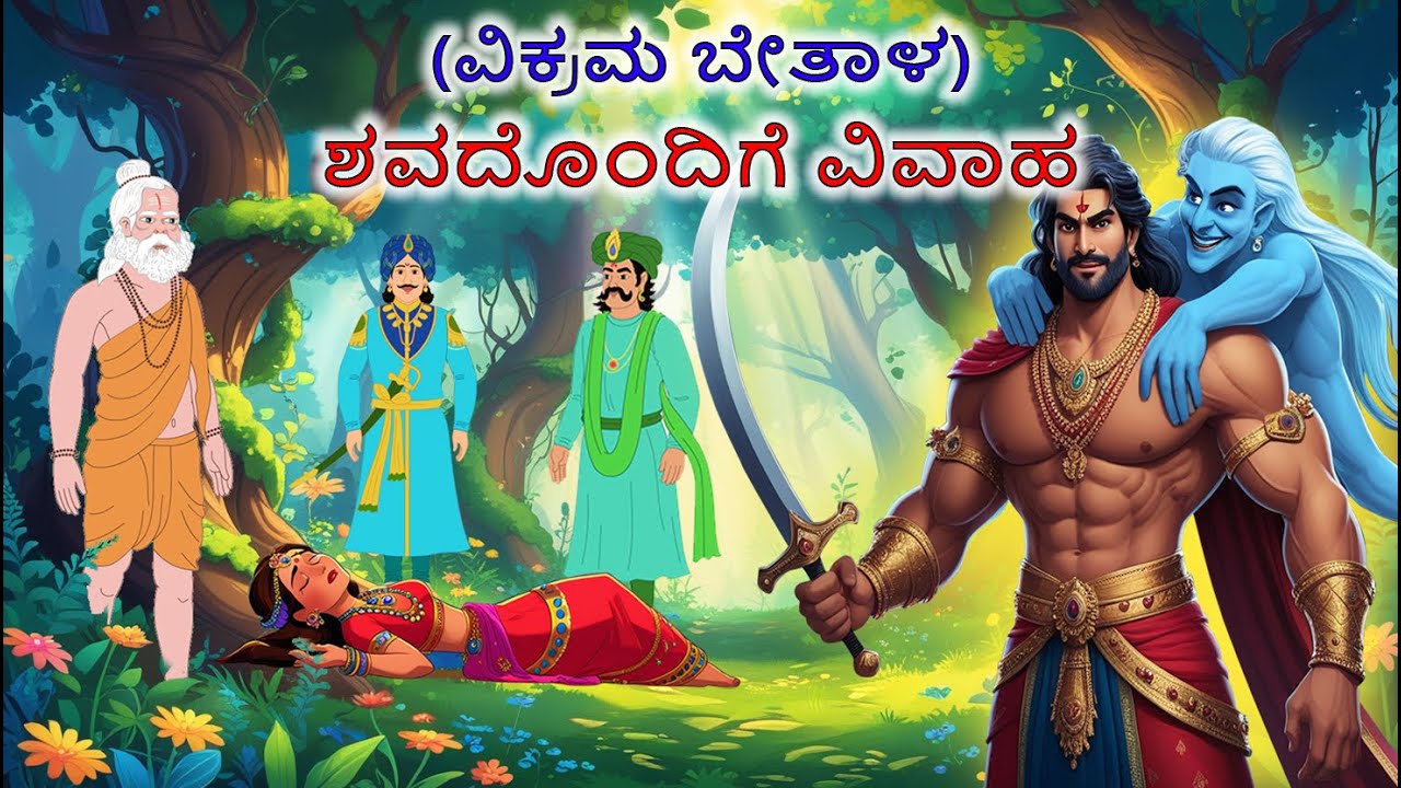 ವಿಕ್ರಮ ಬೇತಾಳ - ಶವದೊಂದಿಗೆ ವಿವಾಹ  | Kannada | Chintu TV | Kannada Stories | Kathegalu