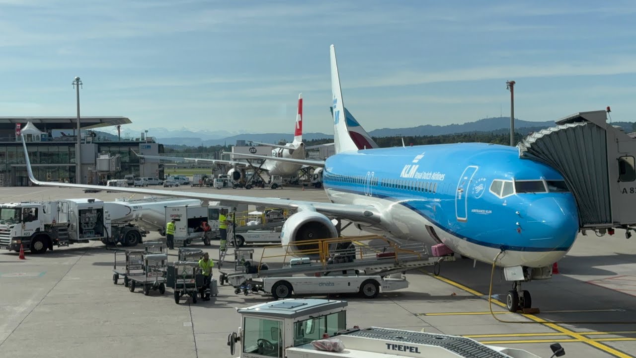 KLM | Boeing 737-900 | PH-BXS | Amsterdam to Zurich | Full Flight (no cuts)
