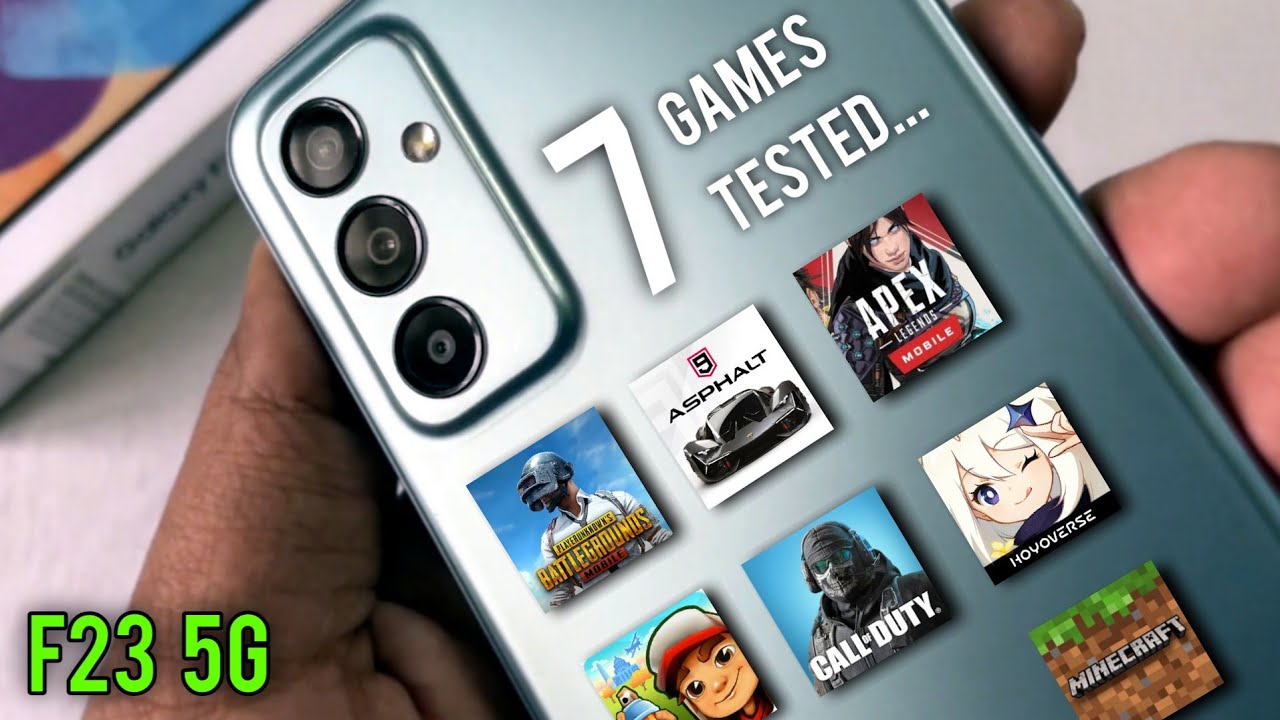 Samsung Galaxy F23 5G in 7 Games Tested | Max Graphics FPS Test