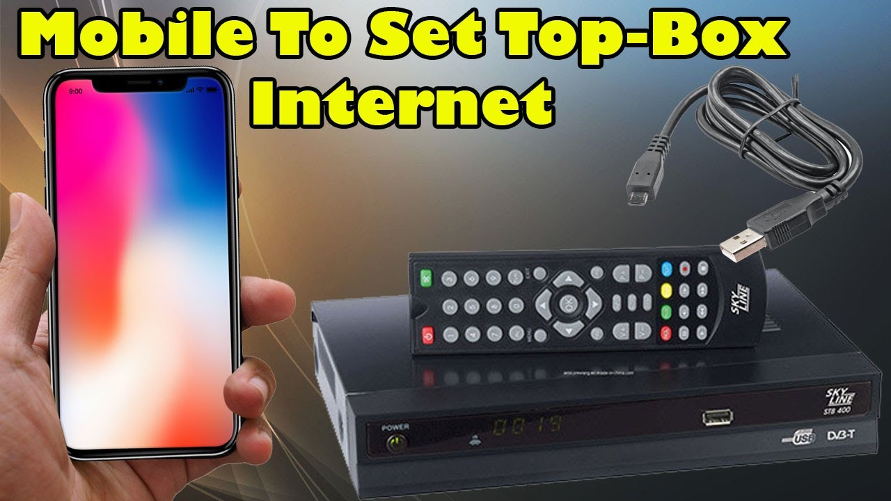 How To Connect Mobile To Set Top Box | Via Usb Cable
