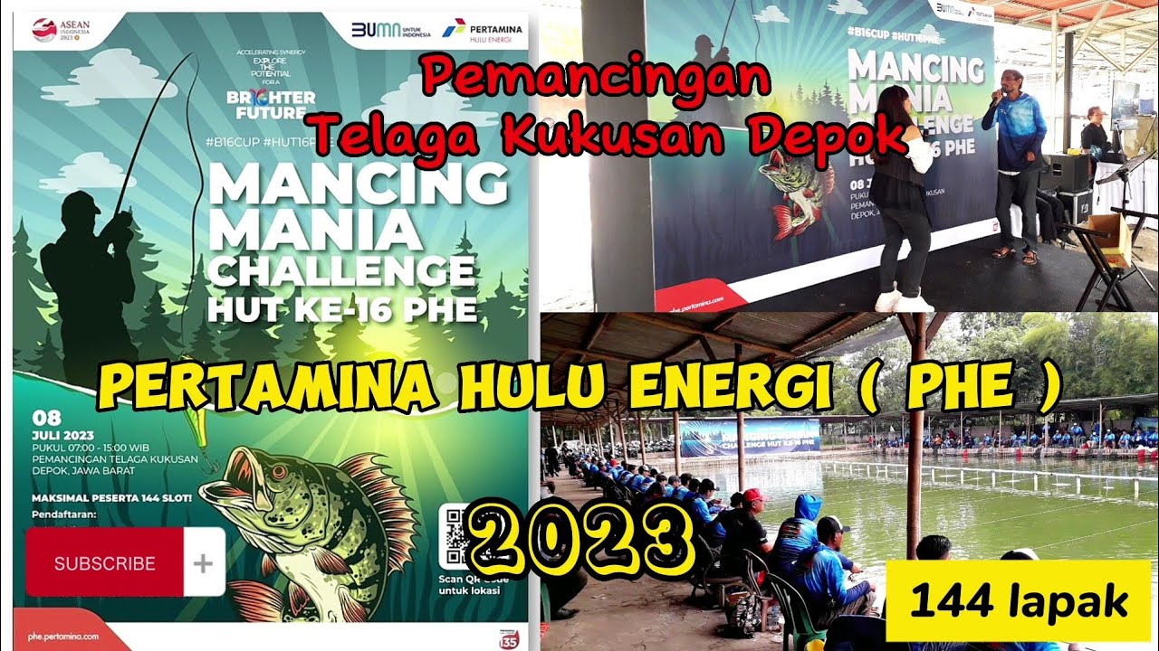 Pemancingan Telaga Kukusan Depok - Mancing Mania Challenge HUT PHE ke-16 #Macing #Pemancingan