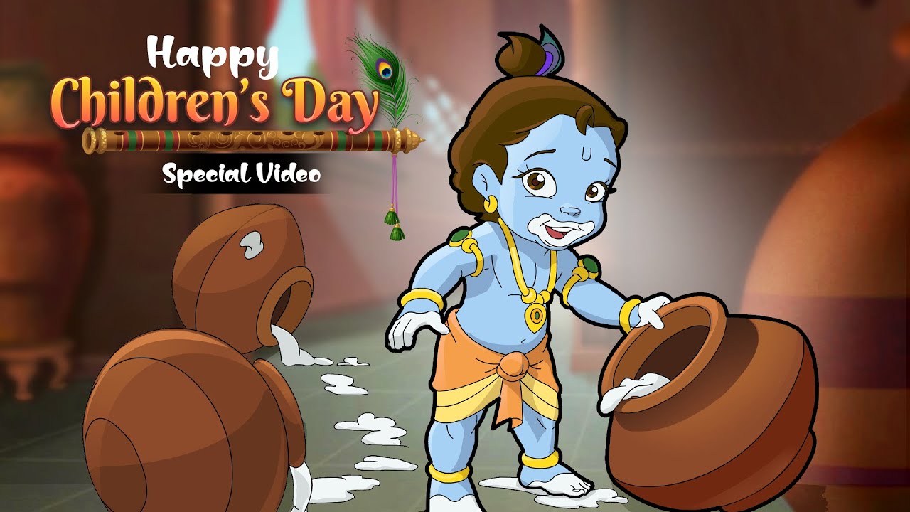 Krishna - Happy Children's Day | Special Video | Cartoons for Kids