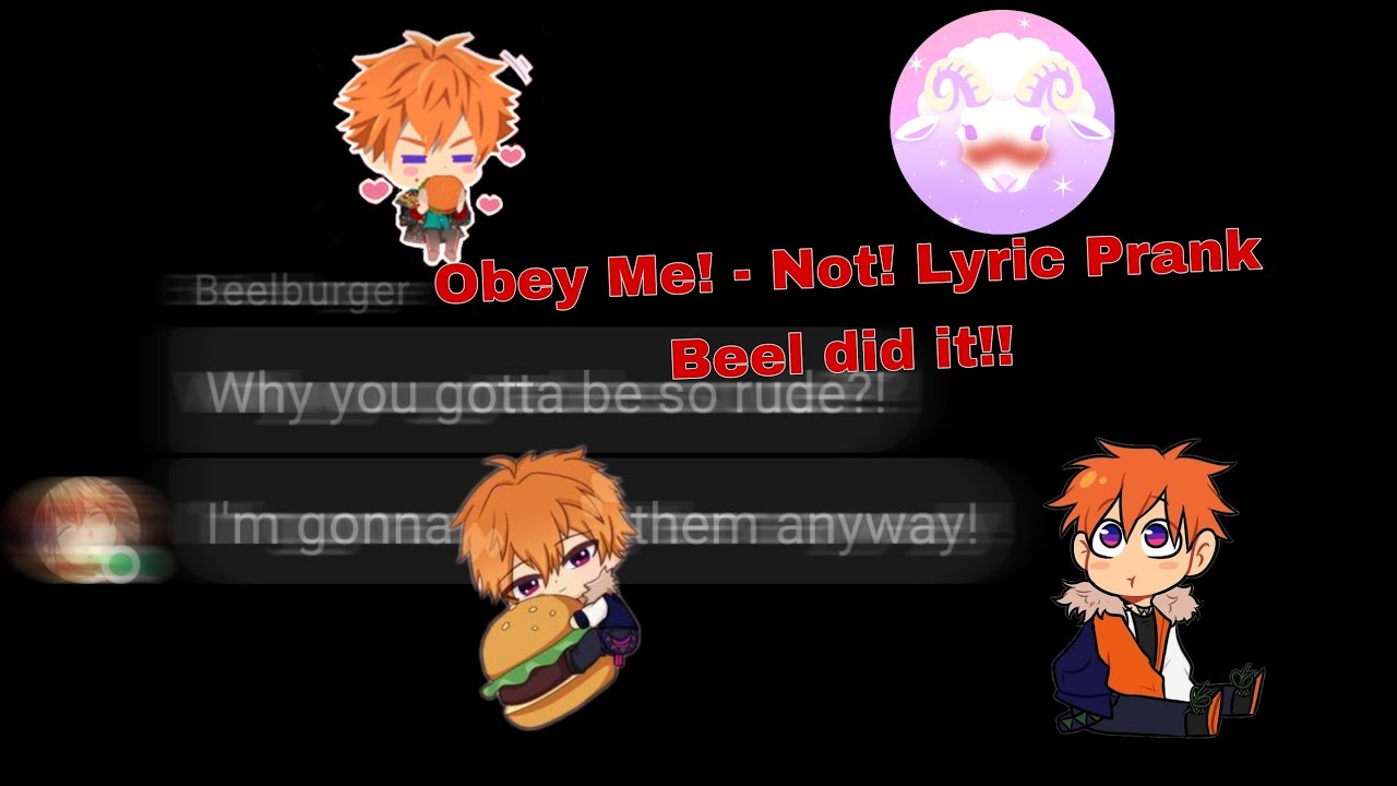 Obey Me! Beelzebub Birthday special not! Lyric Prank - Beel did it!!