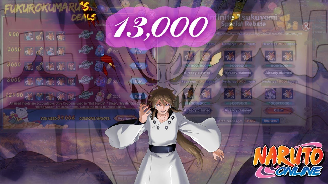SkyFall finishes the 13K Susanoo Indra Infinite Tsukuyomi with Fuku Deals || Naruto Online