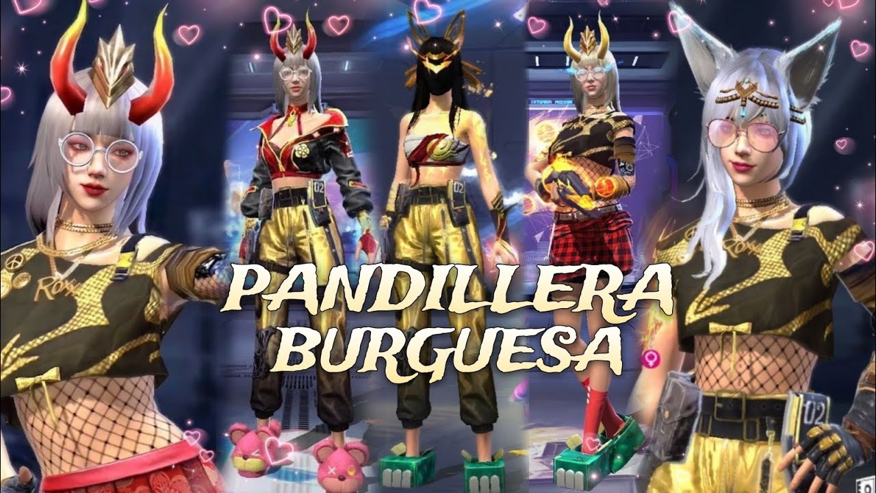 ✨Combinaciones con el set PANDILLERA BURGUESA Free Fire | Ania FF✨