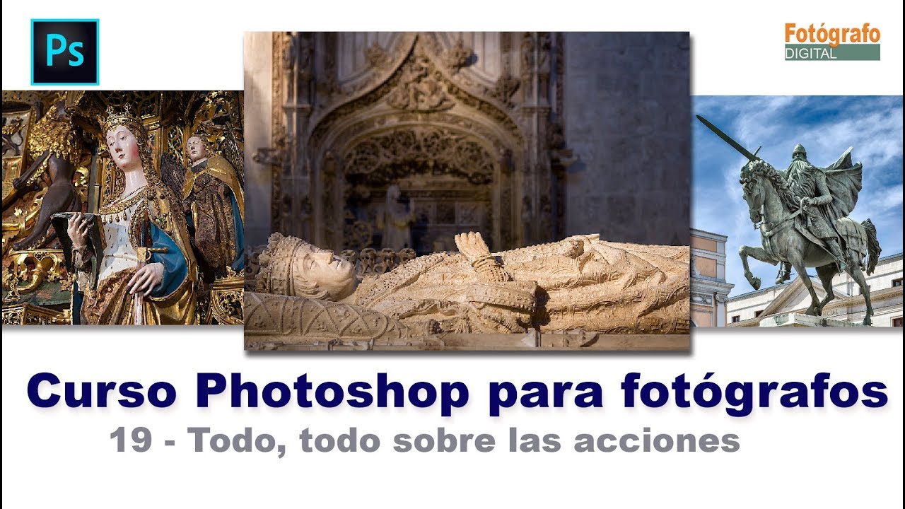 Curso de Photoshop - 19   todo sobre las acciones de Photoshop