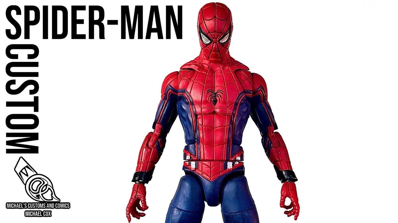 Custom Marvel Legends (Unused Civil War Suit) Spider-Man Figure…