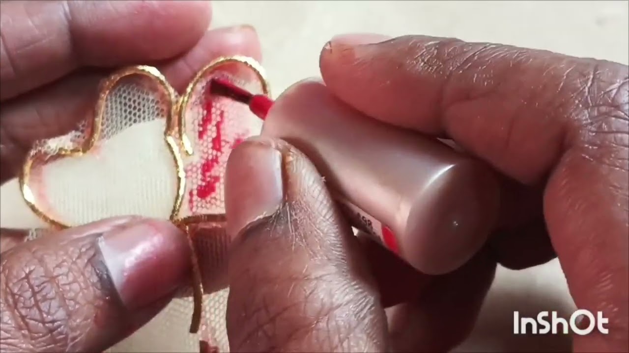 NAIL POLISH BROOCHES DESIGN IN BLOUSE 👍