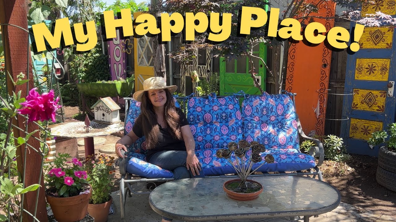 Back Yard Garden Tour - Yard Sale Finds