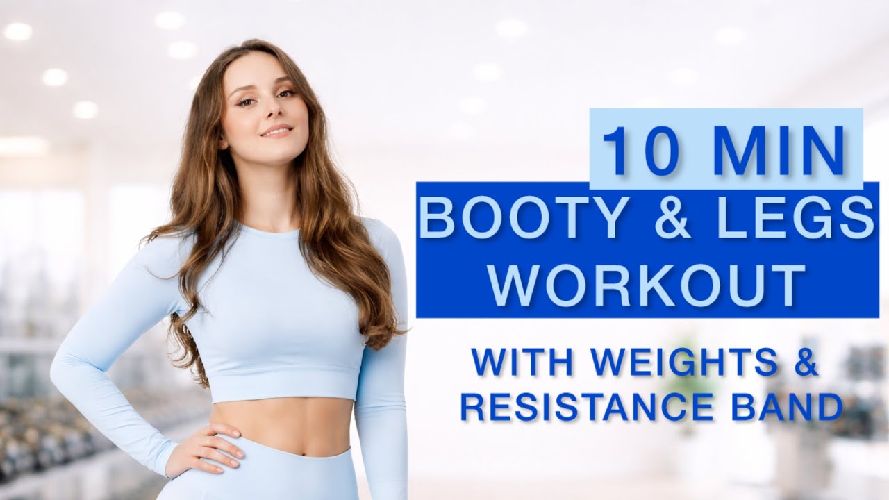 10 MIN BOOTY & LEGS WORKOUT | WITH WEIGHTS & RESISTANCE BAND