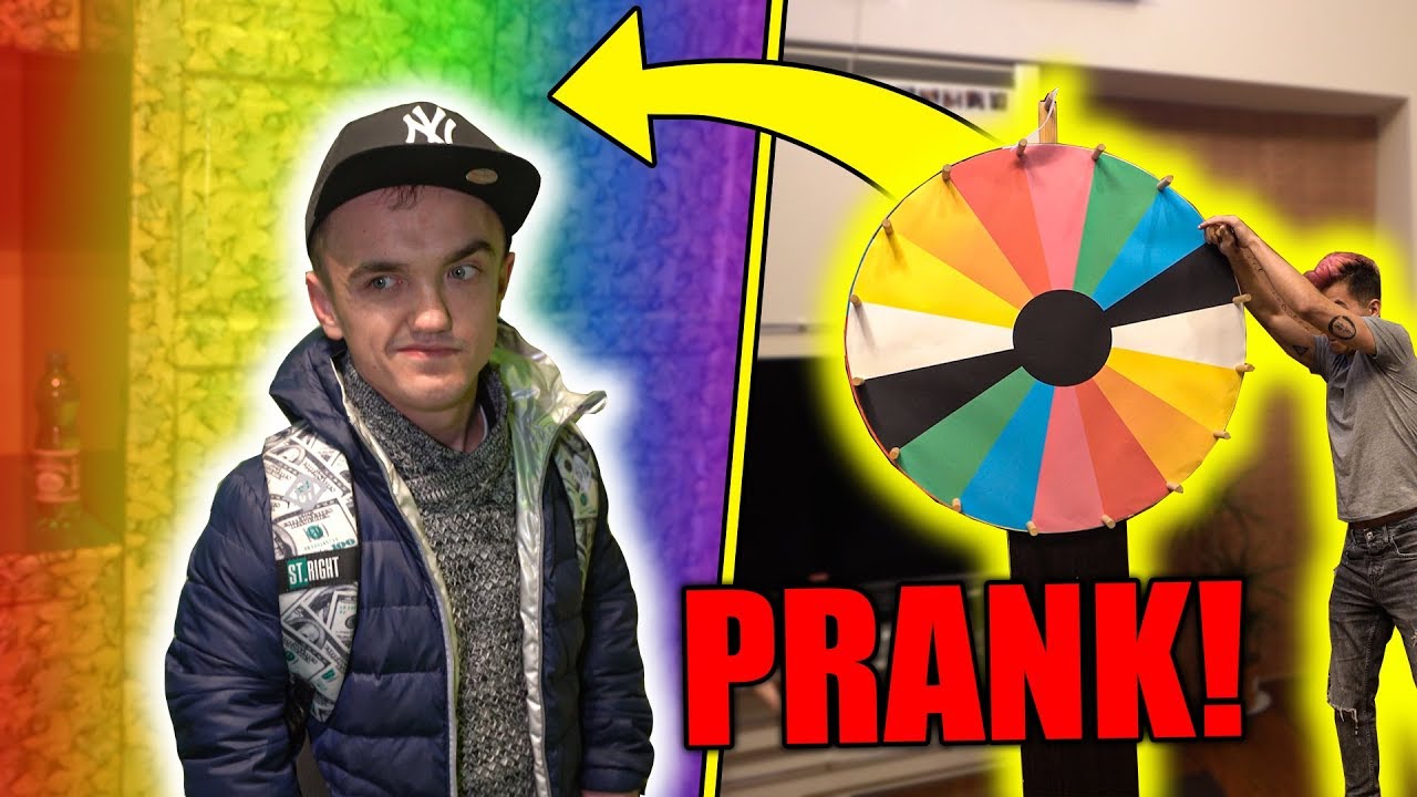KOŁO FORTUNY DECYDUJE NA JAKI KOLOR ZMIENIMY MU POKÓJ PRANK!