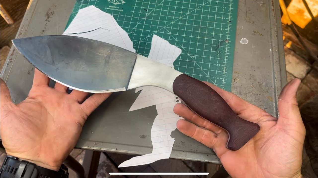 80crv2 prototype kukri (khukuri) knife finished