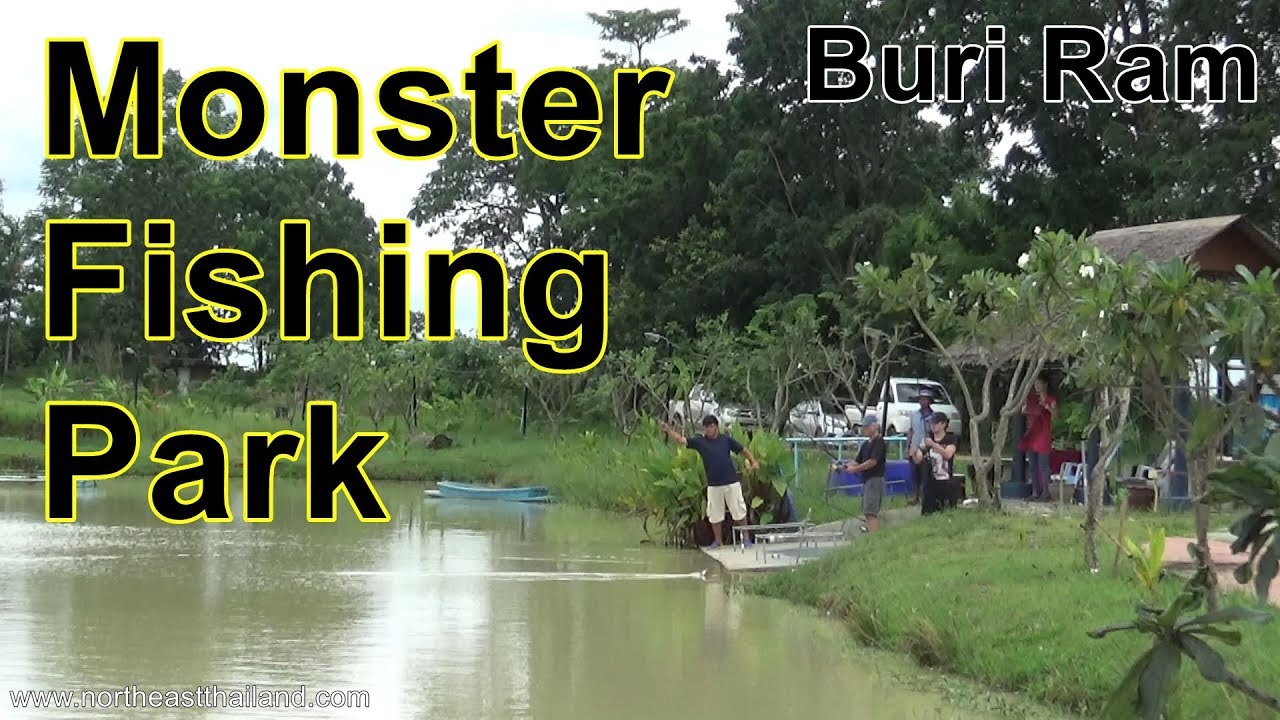 Monster Fishing Park, Buri Ram Thailand. Fishing for monsters in Thailand.