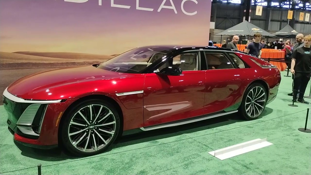Futuristic red car