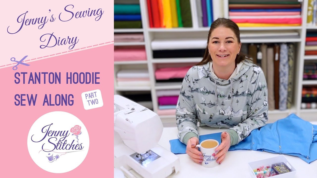 Stanton Hoodie Part 2 | Purple Packages Sew Along | Jenny's Sewing Diary