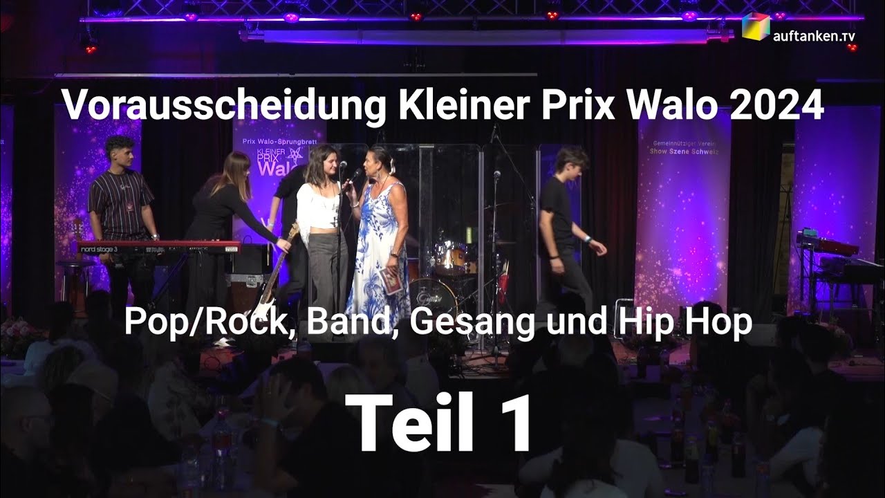 Prix Walo Sprungbrett – Pop, Rock, Band, Gesang, Hip Hop, Special Act Teil 1