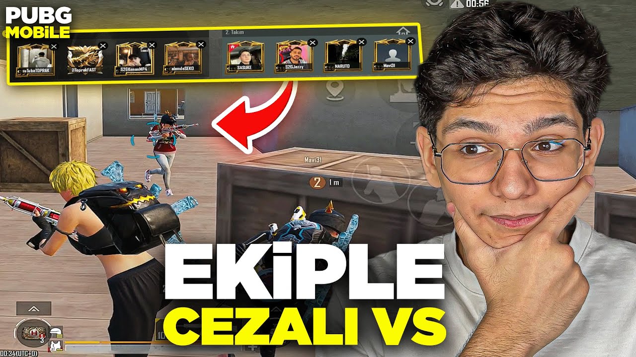 EKİPLE CEZALI VS ATTIK! 4VS4 - PUBG MOBİLE