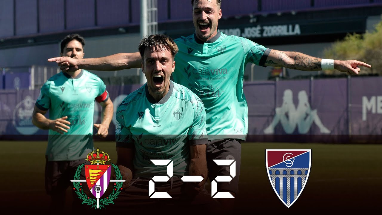 RESUMEN | Real Valladolid Pr. 2-2 Gimnástica Segoviana | 2RFEF 25/26 | Jornada 02
