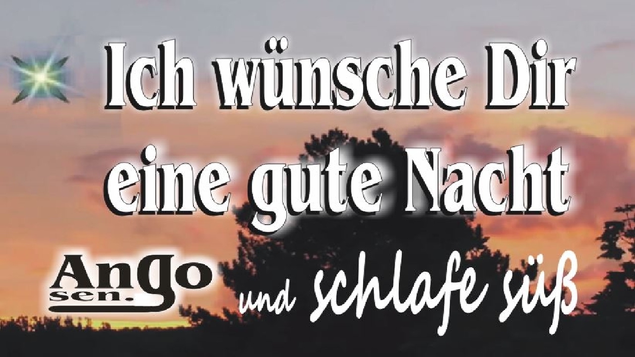 ♫ Ich wünsche Dir eine gute Nacht ♫ - (Kurzer Gruß zum verschicken) Schlafe schön