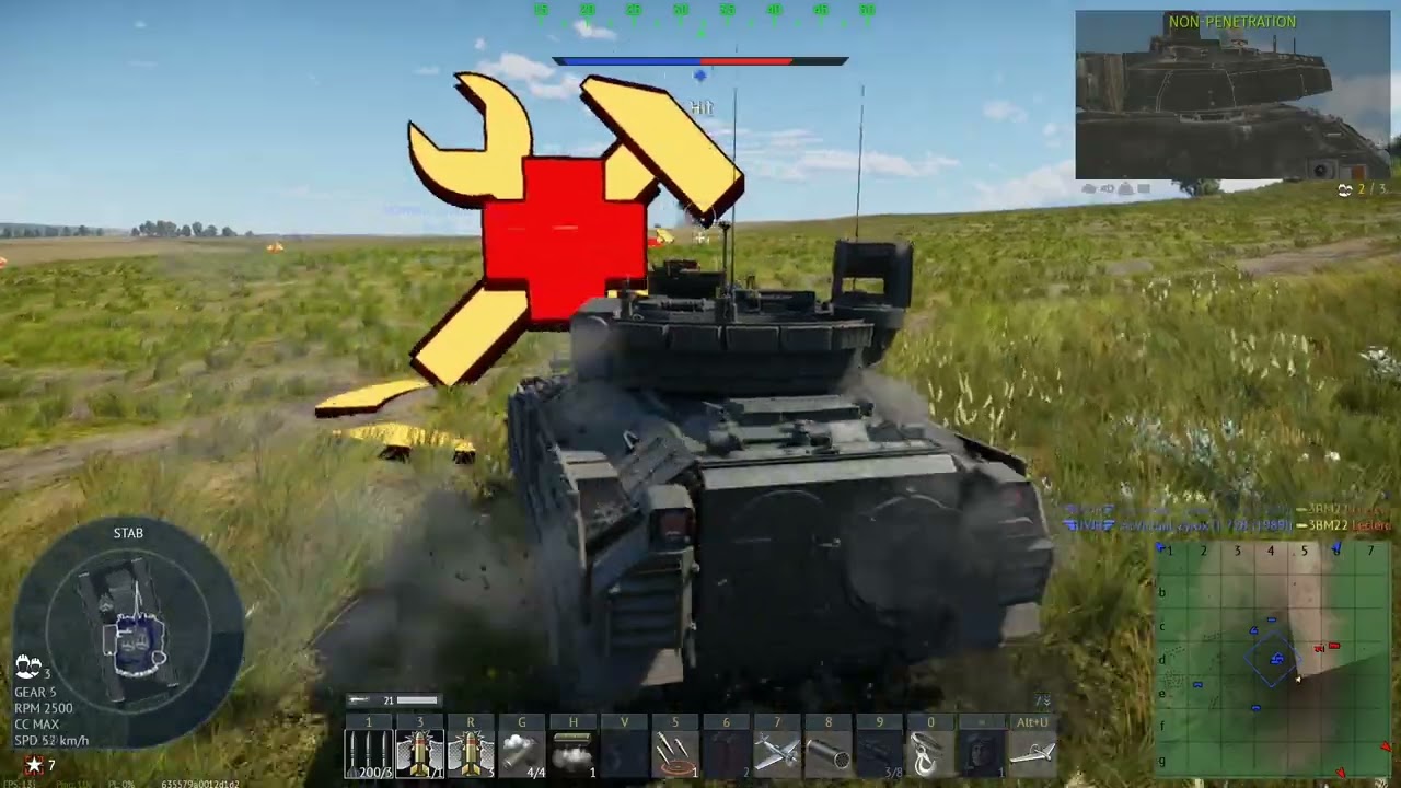 War Thunder ground assault arcade [M3A3 Bradley]