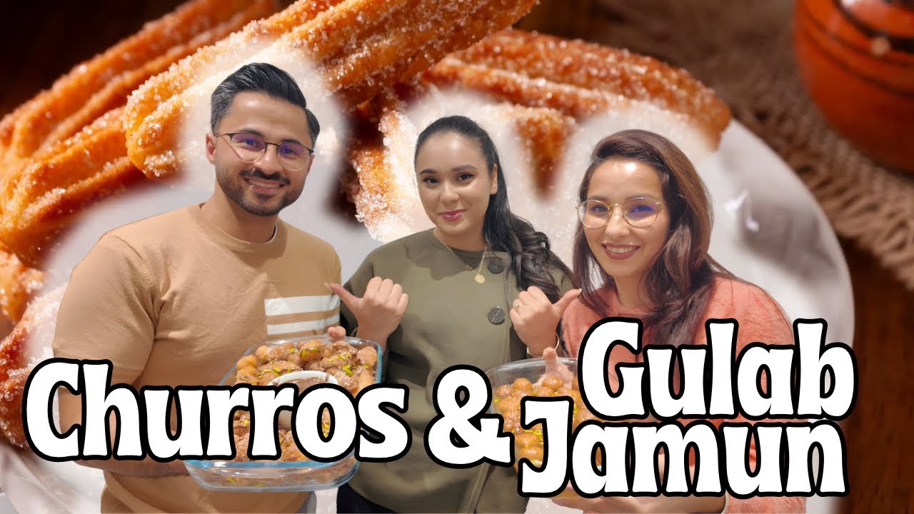 Gulab Jamun / Churros Recipe  | Soft & Juicy Indian Dessert | Muska‘s next step | طرز تهیه گلاب جامن