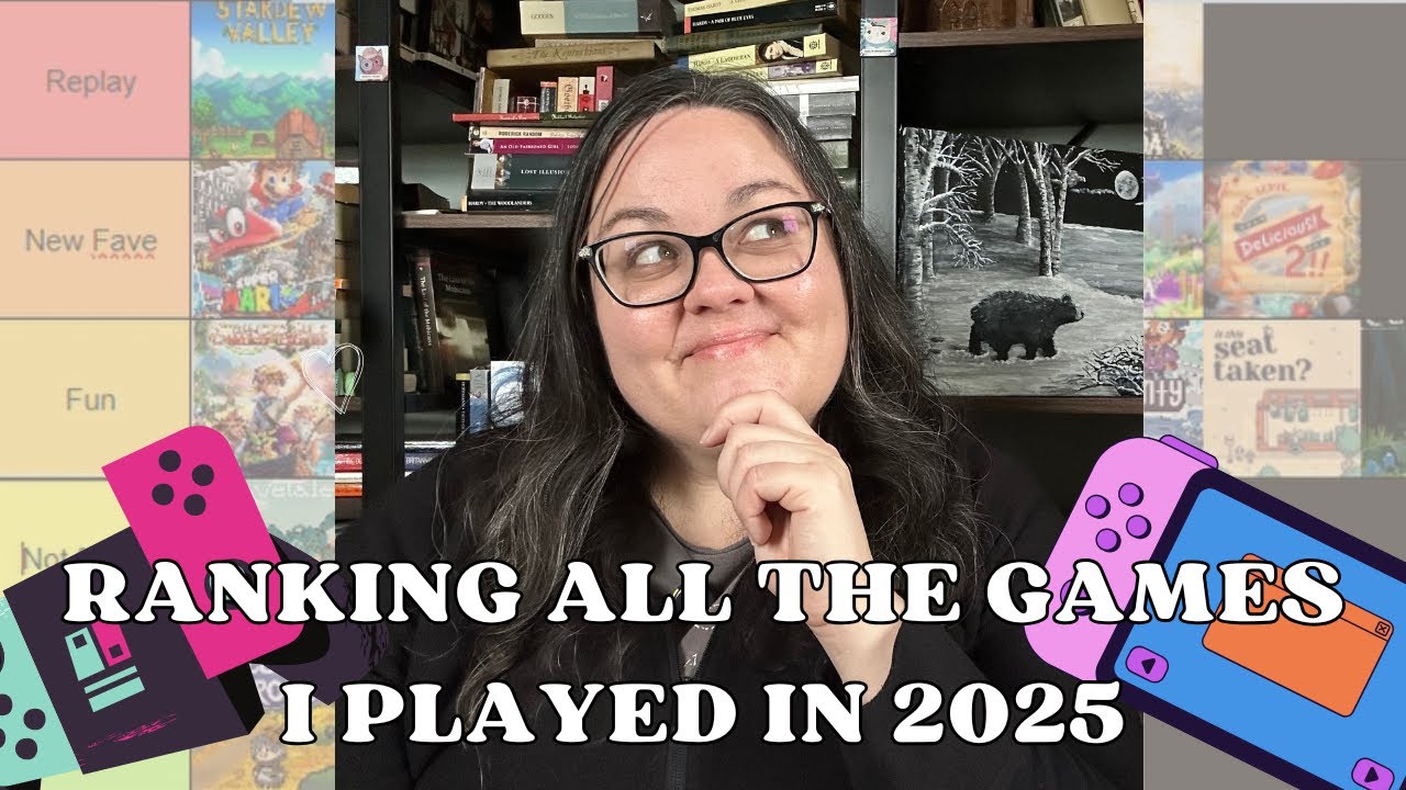 TIER RANKING ALL THE VIDEO GAMES I PLAYED IN 2025 #12daysofchristmas