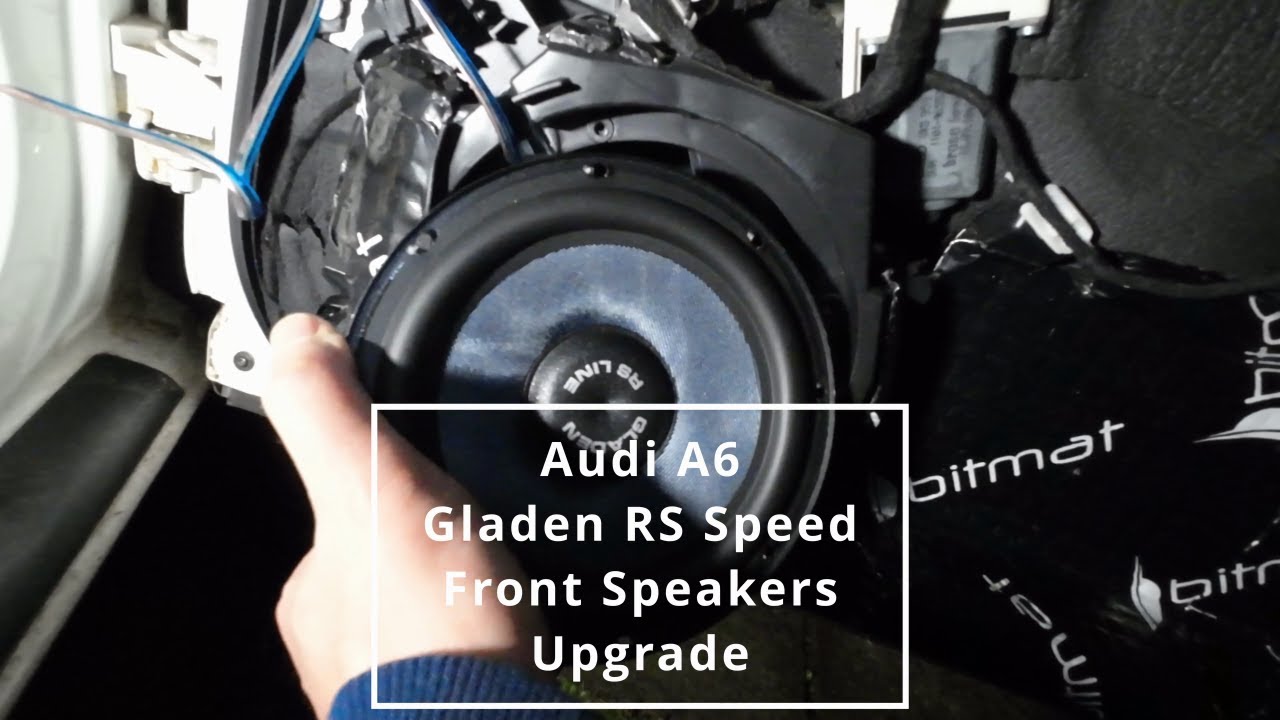Обновление передних динамиков Gladen RS Speed | Audi A6 C6 Audio #AudiA6C6 #CarAudio