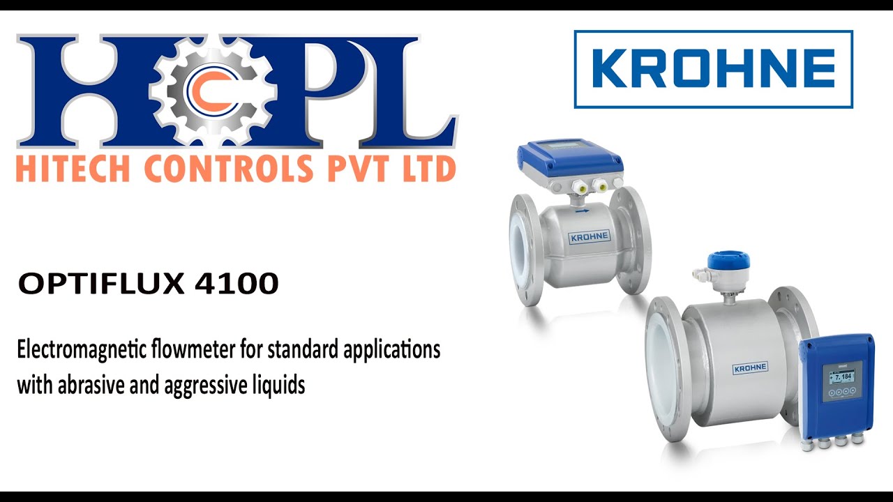 Krohne marshall electromagnetic flowmeter optiflux 4100