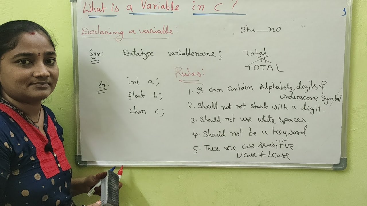 C-Language || Class-22 || Variables in C || Both in Telugu and English || Telugu Scit Tutorials