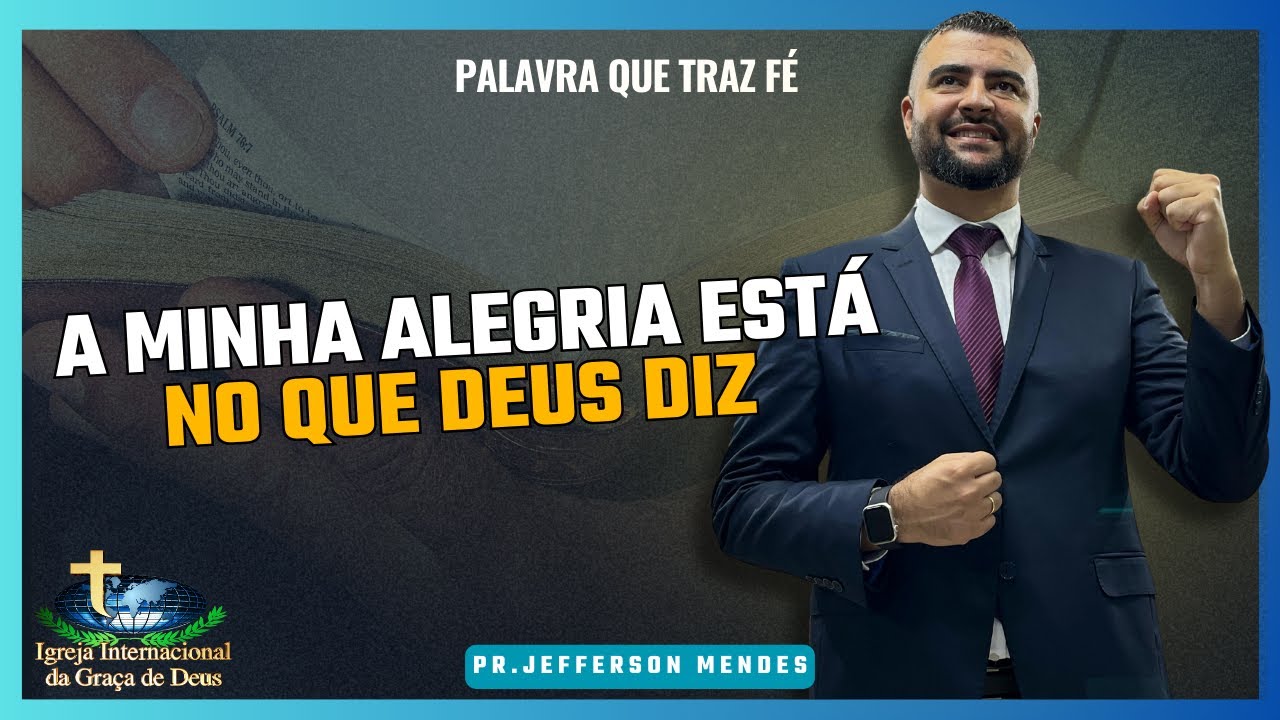 A Minha Alegria Está No Que Deus Diz