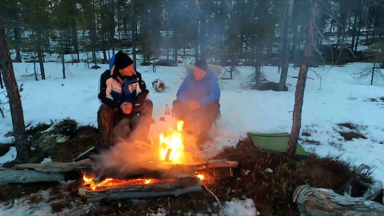Isfisketur med flott ørret i Engerdal