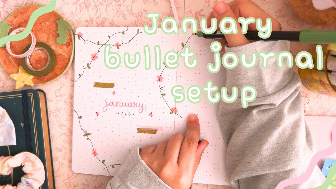 My bullet journal setup for January 2026 | journal with me