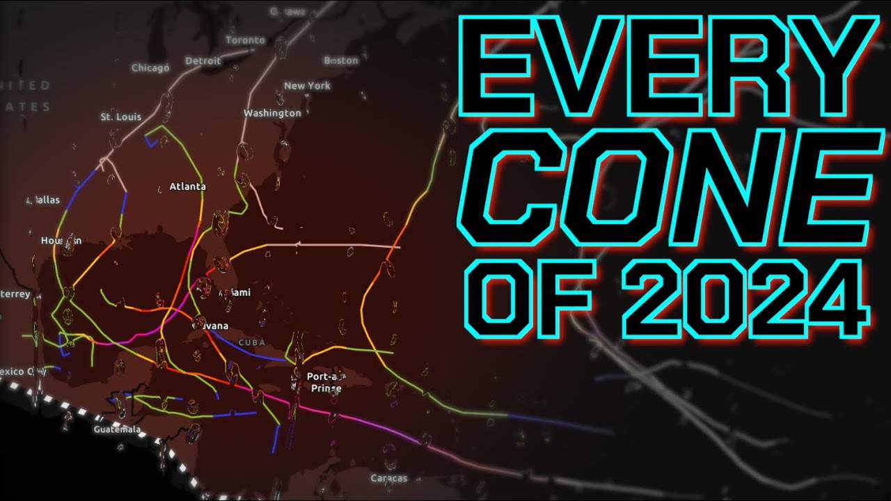 Every Forecast Cone of the 2024 Atlantic Hurricane Season