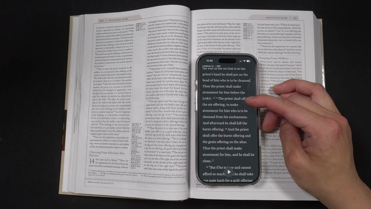 Leviticus 14-15, Psalms 34