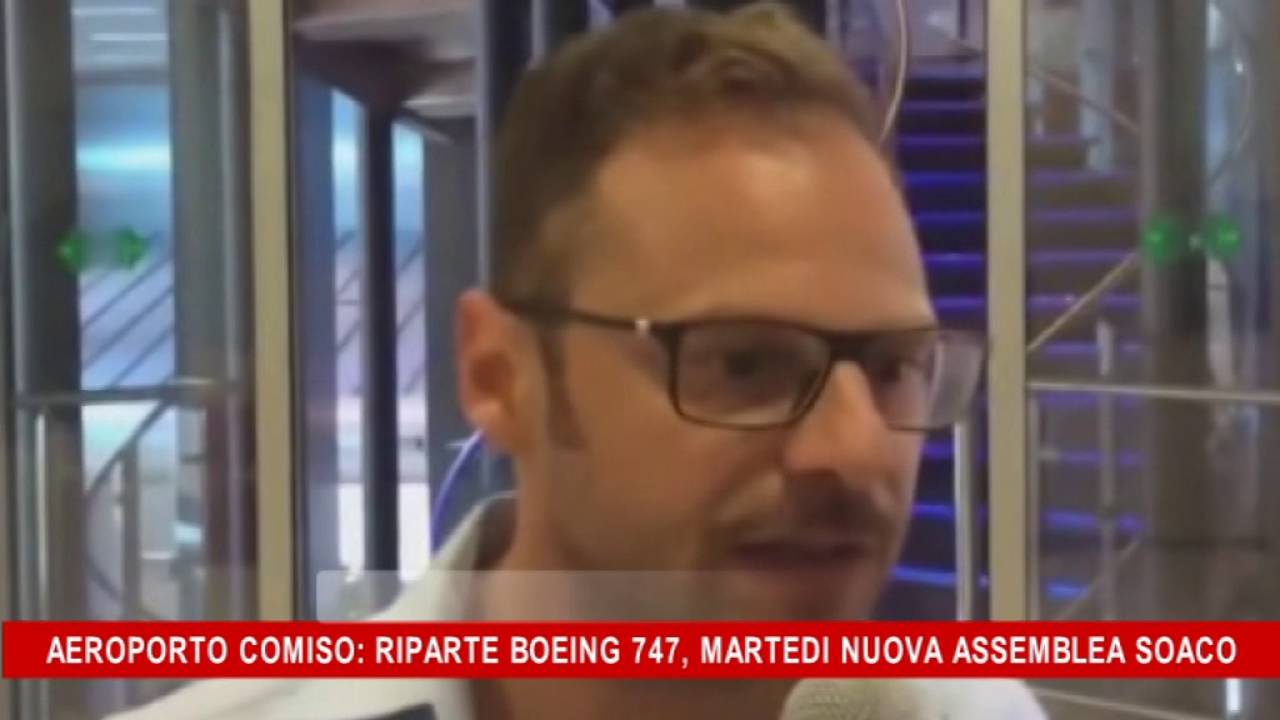 Aeroporto Comiso, riparte Boeing 747, Martedi nuova assemblea SOACO