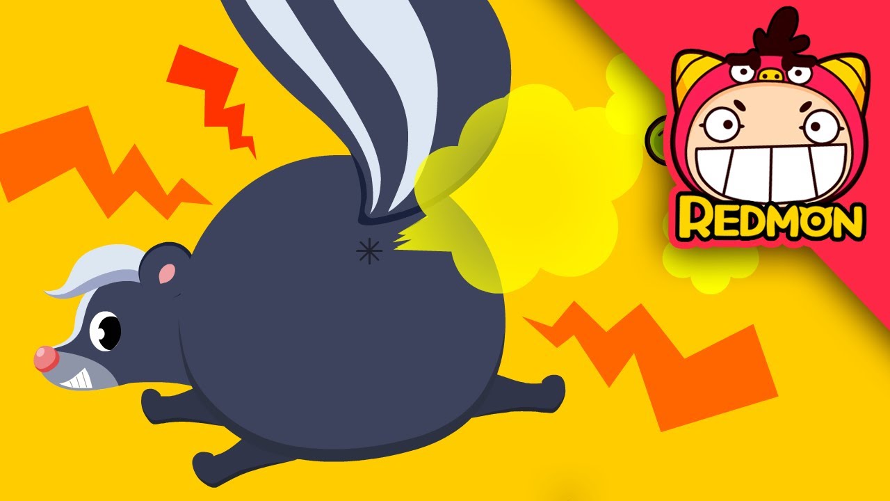 Stinky Skunk song | Animal songs | Nursery Rhymes | REDMON