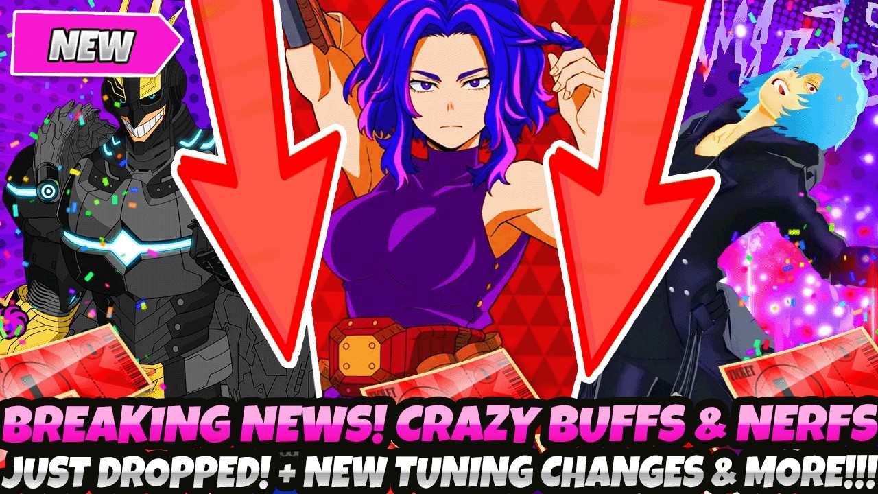 *BREAKING NEWS!* CRAZY BUFFS & NERFS JUST DROPPED! + NEW TUNING CHANGES & MORE (My Hero Ultra Rumble