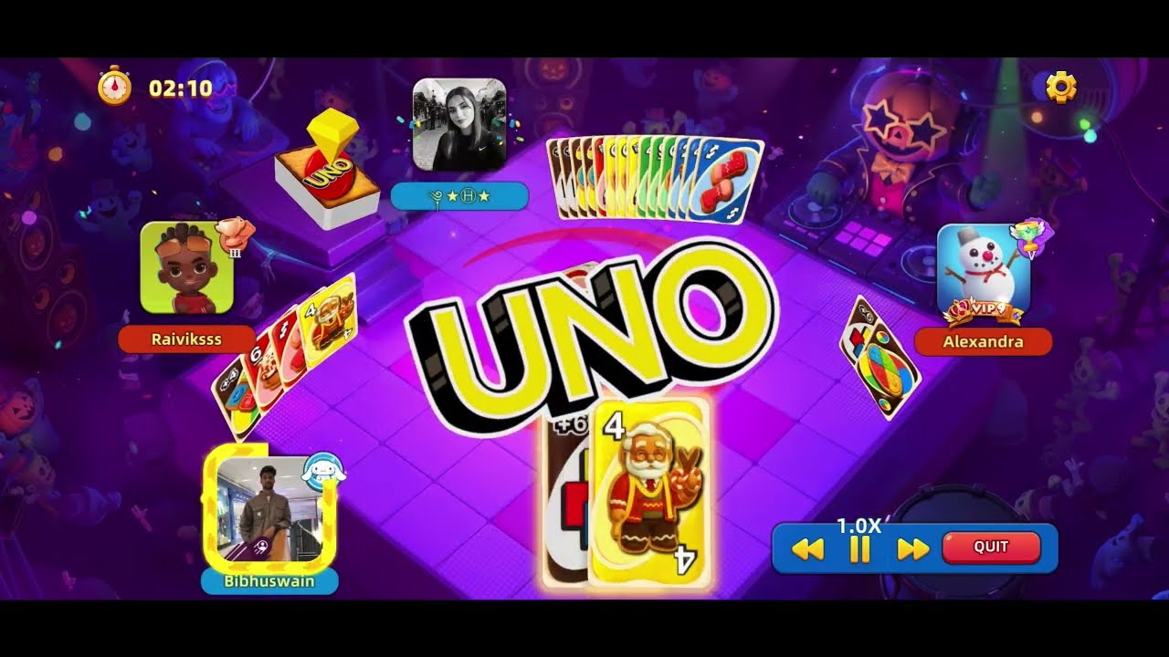 UNO MOBILE GAME!!GO WILD 1000 Dicard All +6 
