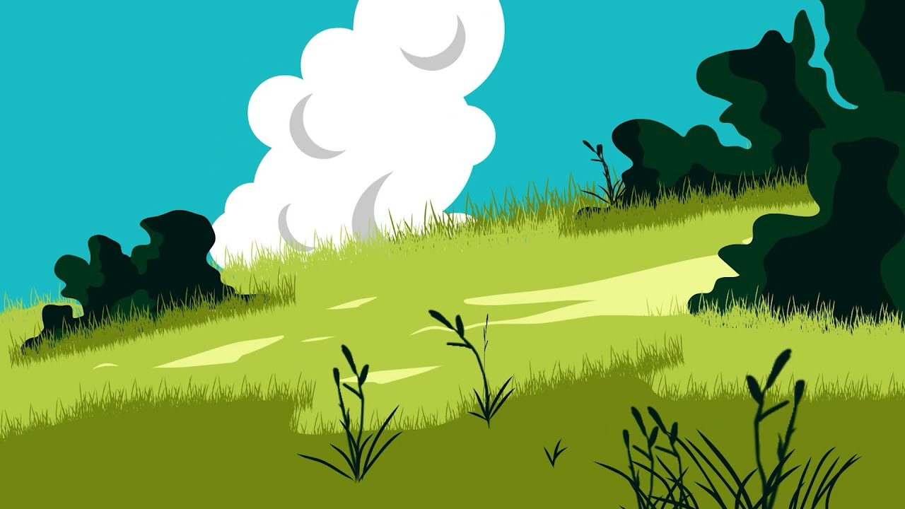 Animating Tutorial Lesson 106: Draw and Animate a Scene of Peaceful Hill