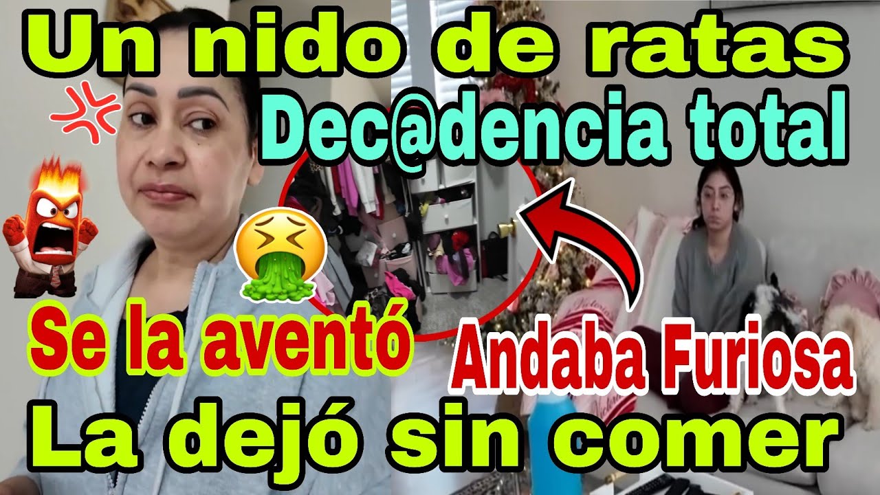 🚨Dec@dencia total💥😮Un nido de rat@s🤮Andaba Furios@🤬La dejó sin comer😱Se la aventó😡