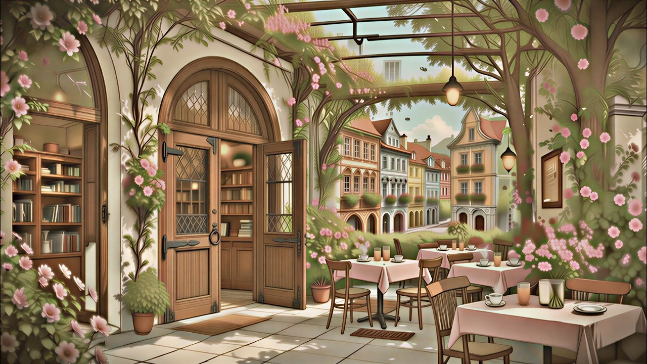Spring Garden Café ☕🌸 Cozy Lofi Beats for Study, Relax & Focus