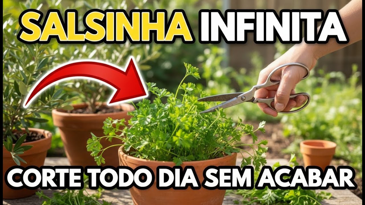 PARE de Comprar Salsinha na Feira: Plante Assim e Corte Todo Dia Sem Ela Acabar Nunca