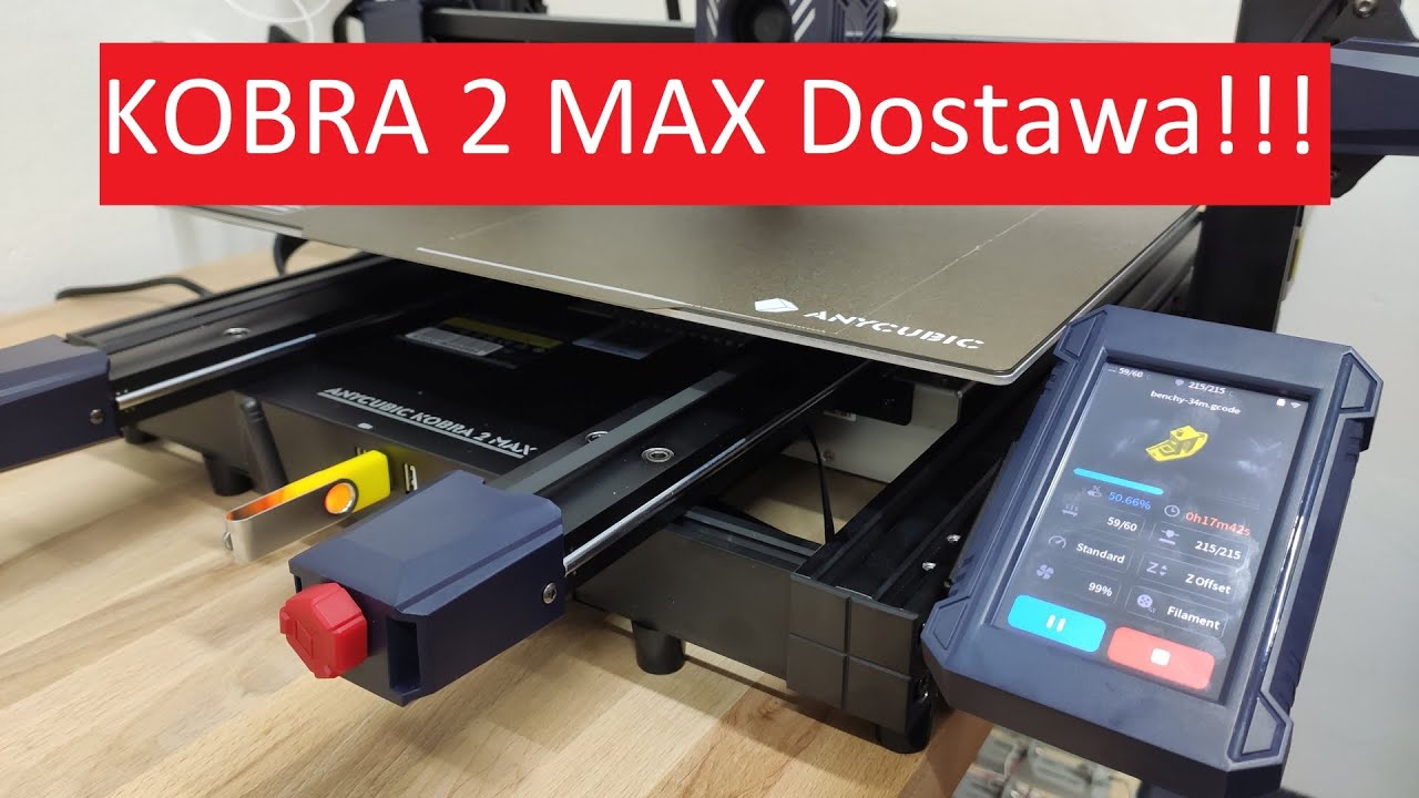 #1 Kobra 2 MAX Dostawa, Unboxing, Montaż i Pierwszy Wydruk  #diy #anycubic #kobra  #druk3d