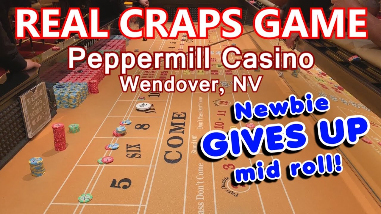 LOTS OF ACTION & FUN! - Live Craps Game #33 - Peppermill Casino, Wendover, NV - Inside the Casino