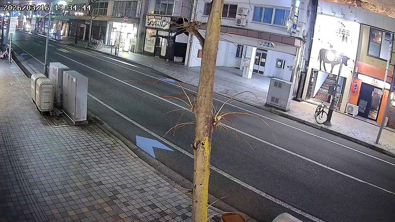 山形県山形市香澄町すずらん街ライブカメラ Yamagata Yamagatashi Live camera.world.cam