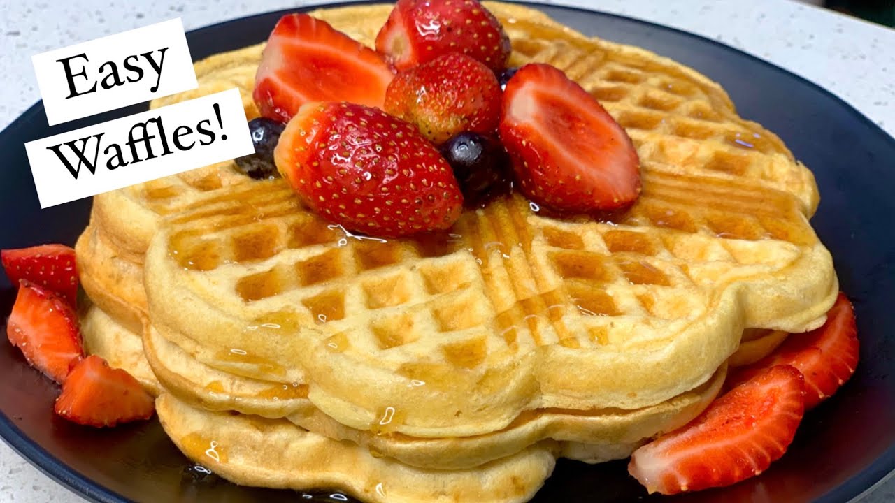 Homemade Waffles for Beginners | very Easy!