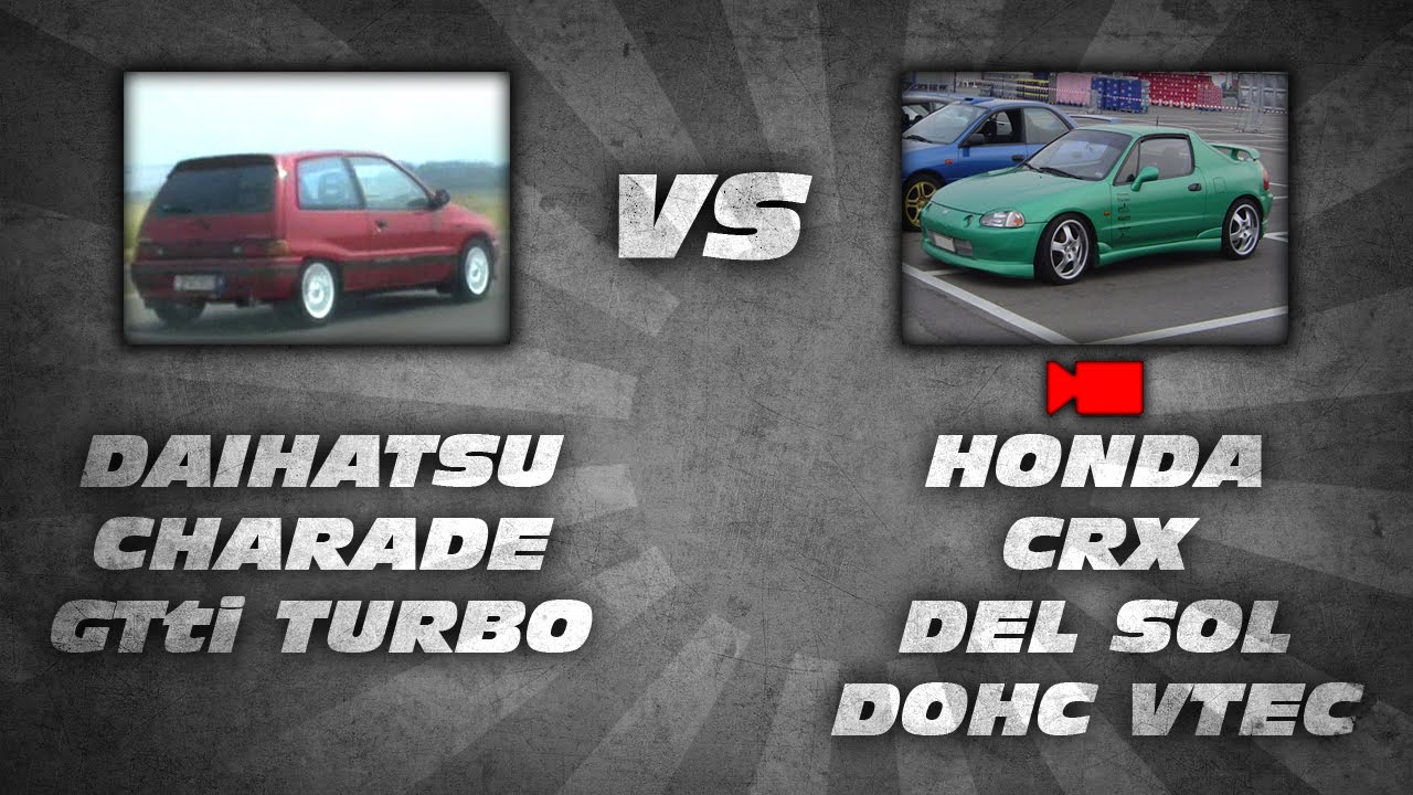 Daihatsu Charade GTti Turbo 170HP vs Honda CRX Del Sol VTEC 170HP 1/4 Mile @ Brustum Airbase