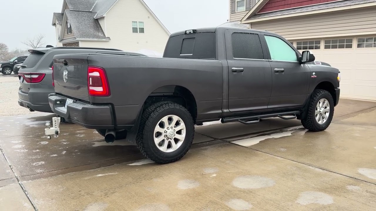 2022 Ram 2500 Cummins w/5” resonated exhaust cold start