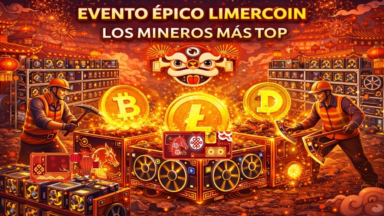 Evento Épico Limercoin 🚀 Los Mineros Más Top  | Minería Crypto 2026