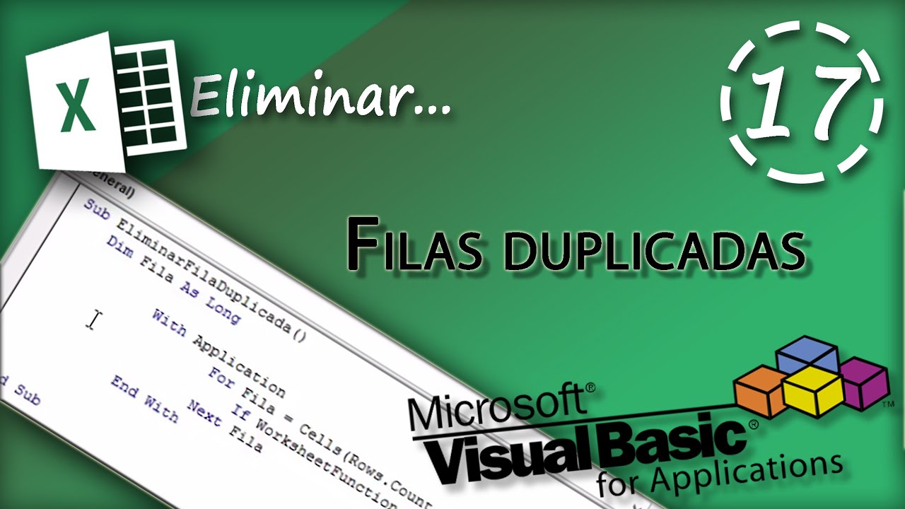 Eliminar filas duplicadas | VBA Excel 2013 #17